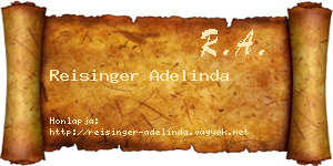 Reisinger Adelinda névjegykártya
